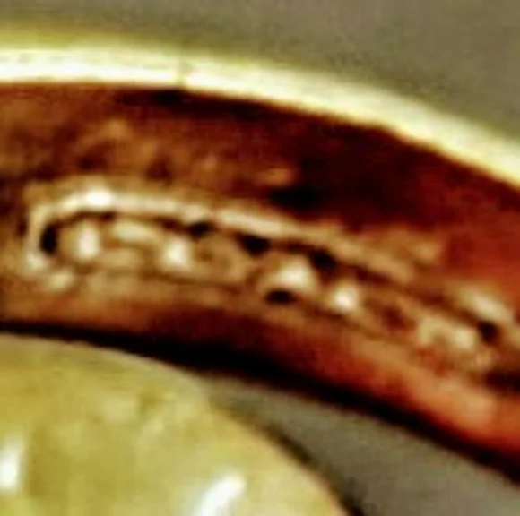 SUPER EUC 💐 COACH 💐FLOWER🍸STATEMENT COCKTAIL GEMSTONE RING🍸GOLD OVERLAY sz 7 - Picture 5 of 7